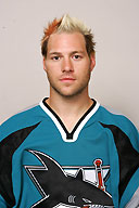 Former Shark Mark Smith. Best hair in hockey? 